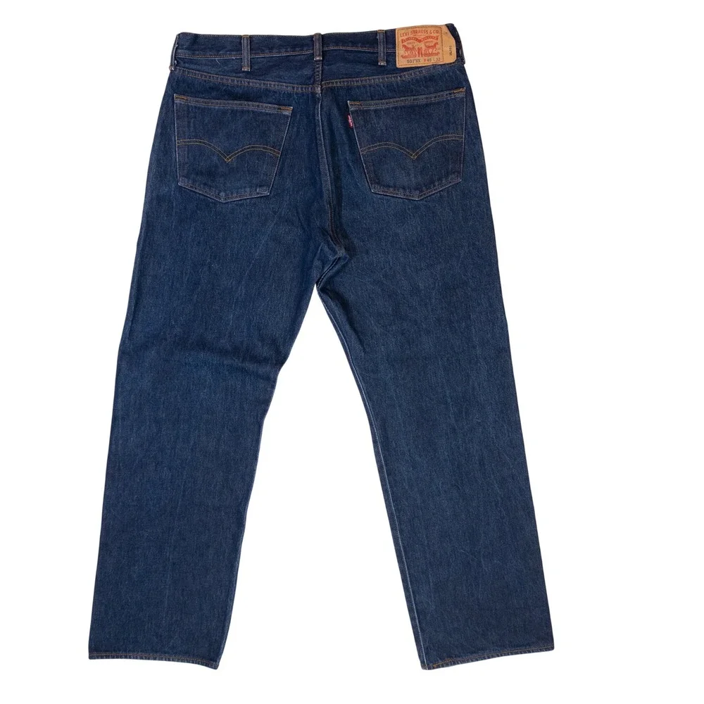 Levi's 501XX Jeans Mens W40 L32 Dark Wash Excellent Straight Leg Button Fly